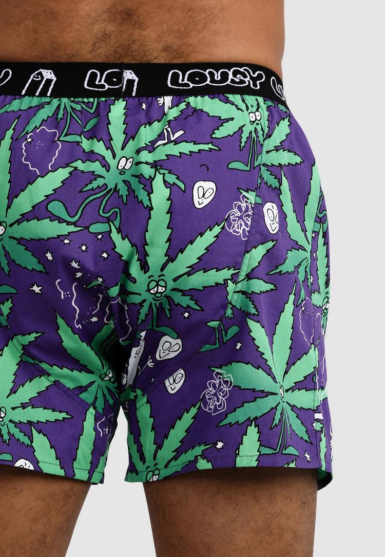 Lousy Livin Lousy Livin 2Pack Boxershorts Outer Weedy Unterhose Herren - Black - 6 | SportScheck