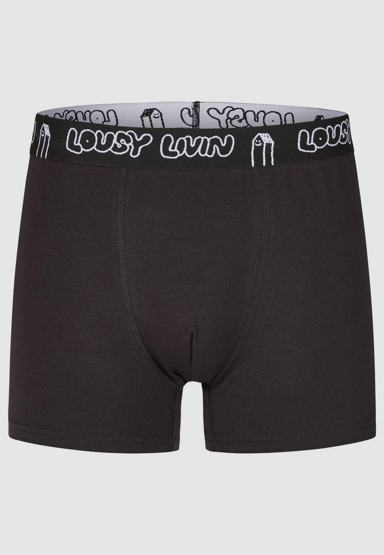Lousy Livin Lousy Livin 2Pack Boxershorts Trunks Unterhose Herren - Black - 0 | SportScheck