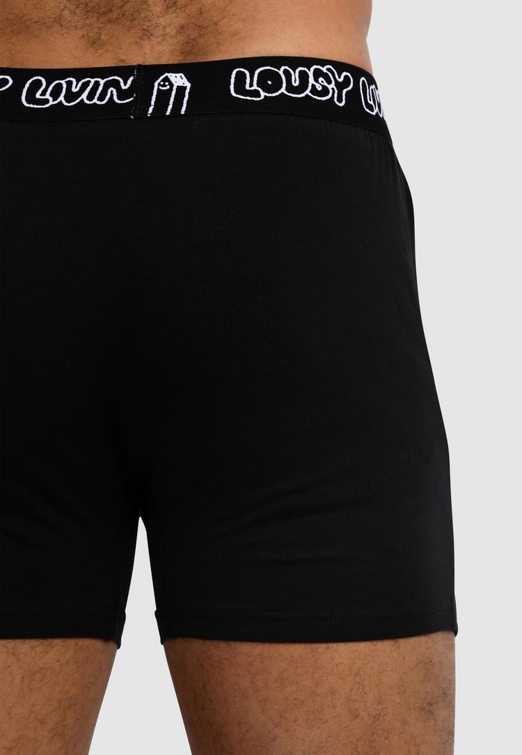 Lousy Livin Lousy Livin 2Pack Boxershorts Trunks Unterhose Herren - Black - 2 | SportScheck
