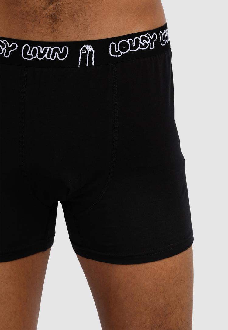Lousy Livin Lousy Livin 2Pack Boxershorts Trunks Unterhose Herren - Black - 3 | SportScheck