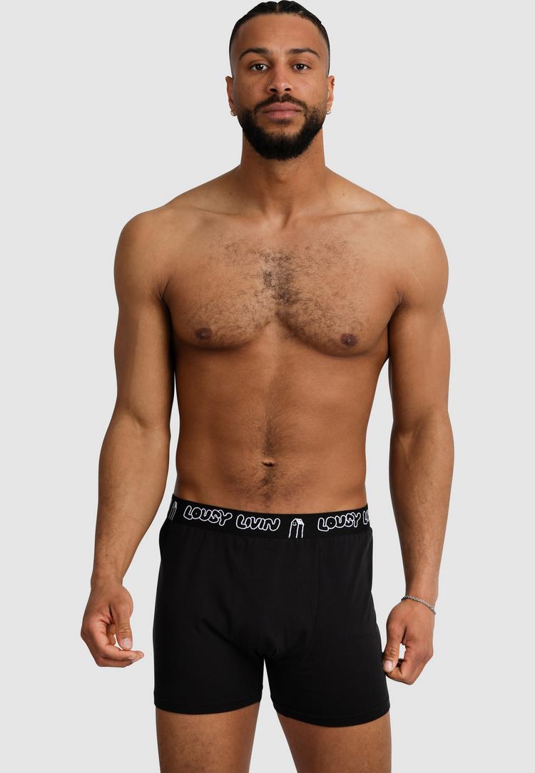Lousy Livin Lousy Livin 2Pack Boxershorts Trunks Unterhose Herren - Black - 0 | SportScheck