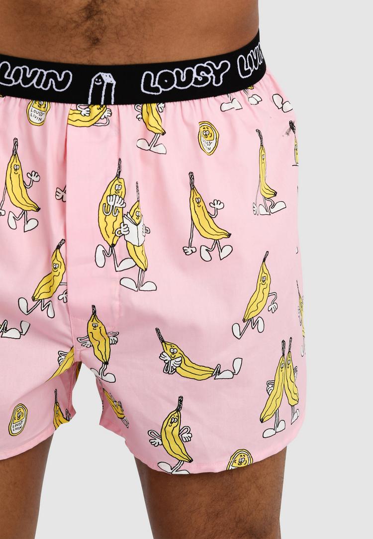 Lousy Livin Lousy Livin Boxer Briefs 2 Pack Unterhose Herren - Butterfly Pink Banana - 1 | SportScheck
