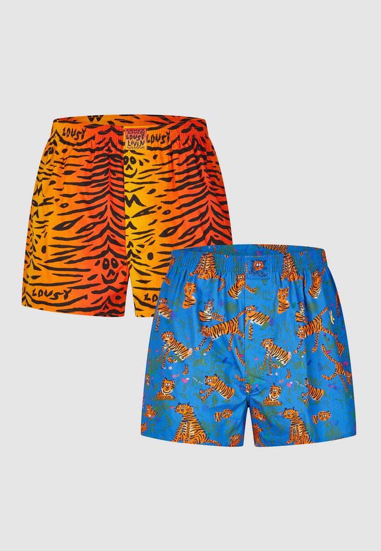 Lousy Livin Lousy Livin 2Pack Boxershorts Tiger Unterhose Herren - Saffron - 0 | SportScheck