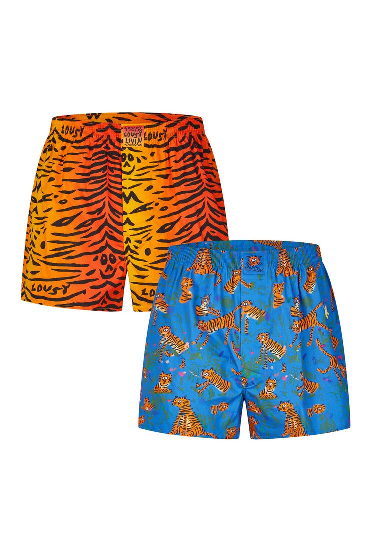 Lousy Livin Lousy Livin 2Pack Boxershorts Tiger Unterhose Herren - Saffron - 0 | SportScheck