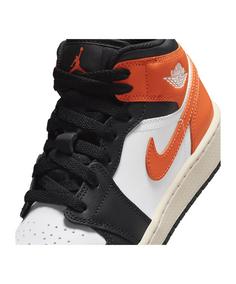 Nike Air 1 Mid (GS) Kids Weiß Sneaker Kinder schwarz