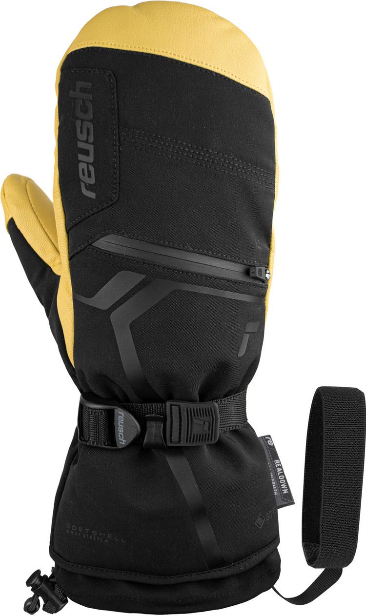 Reusch Reusch Down Spirit GORE-TEX Mitten Handschuh - 7490 black / camel - 5 | SportScheck