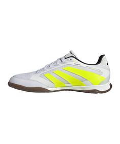 Rückansicht von adidas Predator Pro IN Radiant Blaze Weiß Fußballschuhe Herren weissgelb