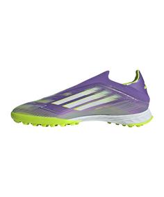 Rückansicht von adidas F50 Pro LL TF Coral Blaze Fußballschuhe lilaweiss
