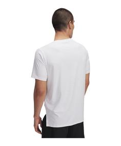 Rückansicht von Under Armour Launch Elite T-Shirt Weiß Laufshirt Herren weisssilber