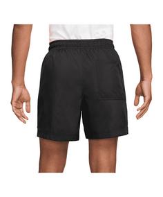 Rückansicht von Nike 5in Poolside Short Sweathose Herren schwarzweiss