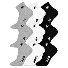 Starter Socken Freizeitsocken Weiß/Grau/Schwarz