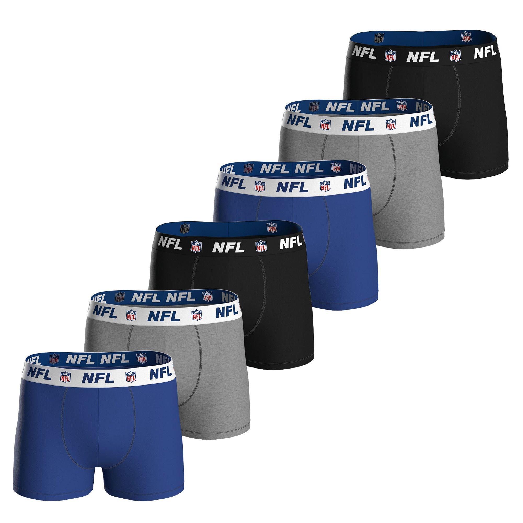 NFL Boxershort Unterhose Herren - Blau/Grau/Schwarz