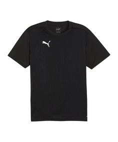PUMA teamFINAL Trikot Fußballtrikot Herren schwarzsilber