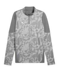 PUMA teamCUP Training 1/4 Zip Sweatshirt Funktionssweatshirt Herren - grau