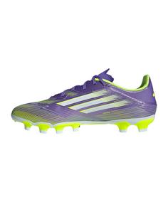 Rückansicht von adidas F50 League MG Coral Blaze Fußballschuhe lilaweiss