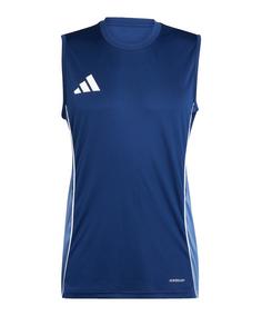 adidas Tiro 25 Competition Tanktop Weiß Funktionstop Herren blaublau