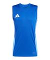 adidas Tiro 25 Competition Tanktop Wei&szlig; Funktionstop Herren - blaublaublau