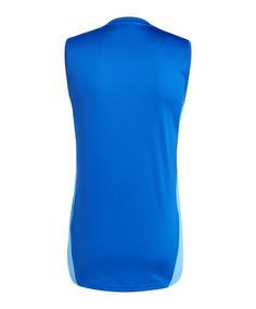 Rückansicht von adidas Tiro 25 Competition Tanktop Weiß Funktionstop Herren blaublaublau