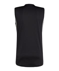 Rückansicht von adidas Tiro 25 Competition Tanktop Weiß Funktionstop Herren schwarzgrau