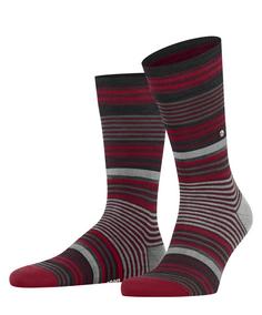 Burlington Stripe SO Freizeitsocken Herren berry (8433)