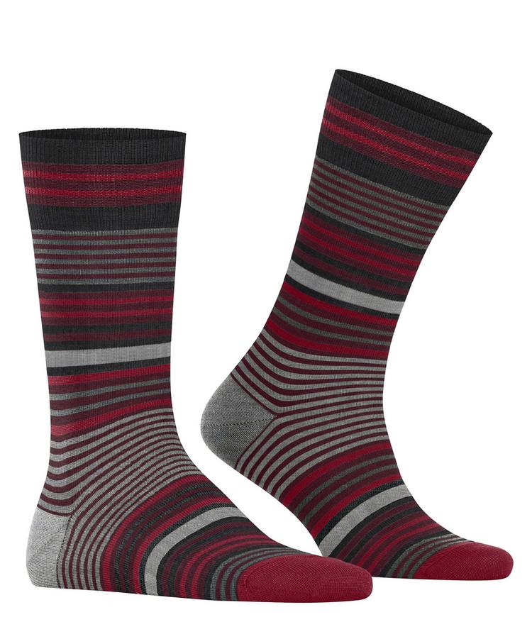 Burlington Burlington Stripe SO Socken Herren - berry (8433) - 0 | SportScheck
