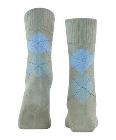 Rückansicht von Burlington Whitby Freizeitsocken Damen silvergreen (7067)