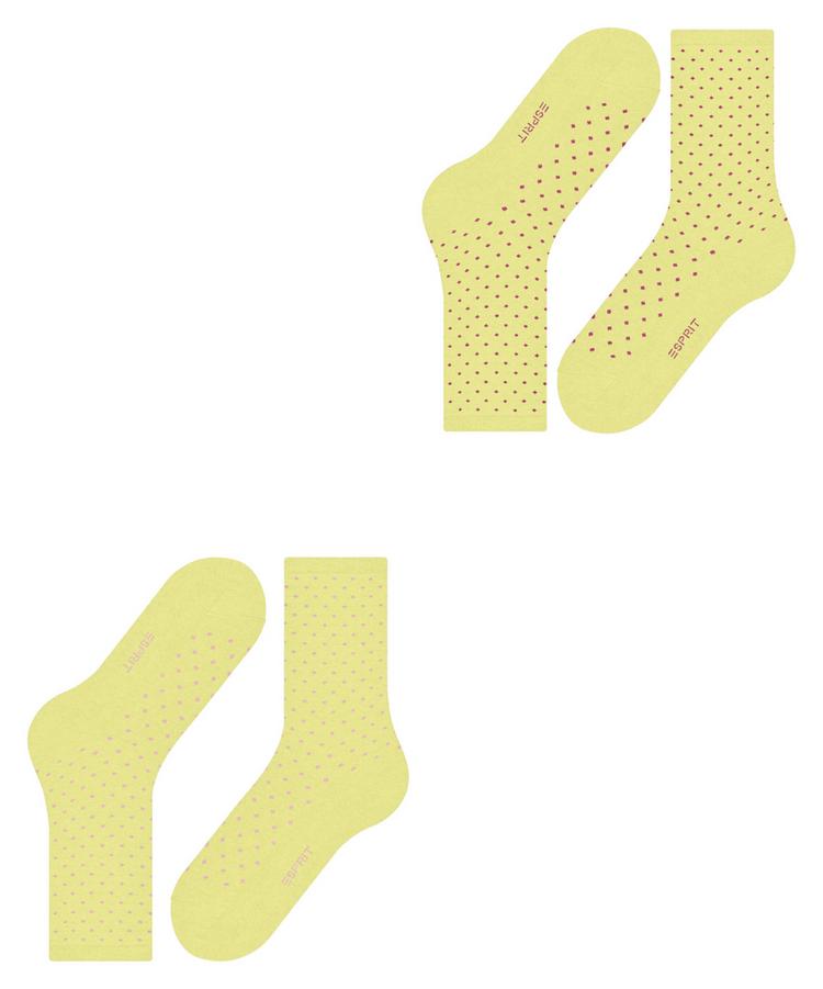 ESPRIT ESPRIT Fine Dot  2-Pack Socken Damen - daffodil (1253) - 2 | SportScheck