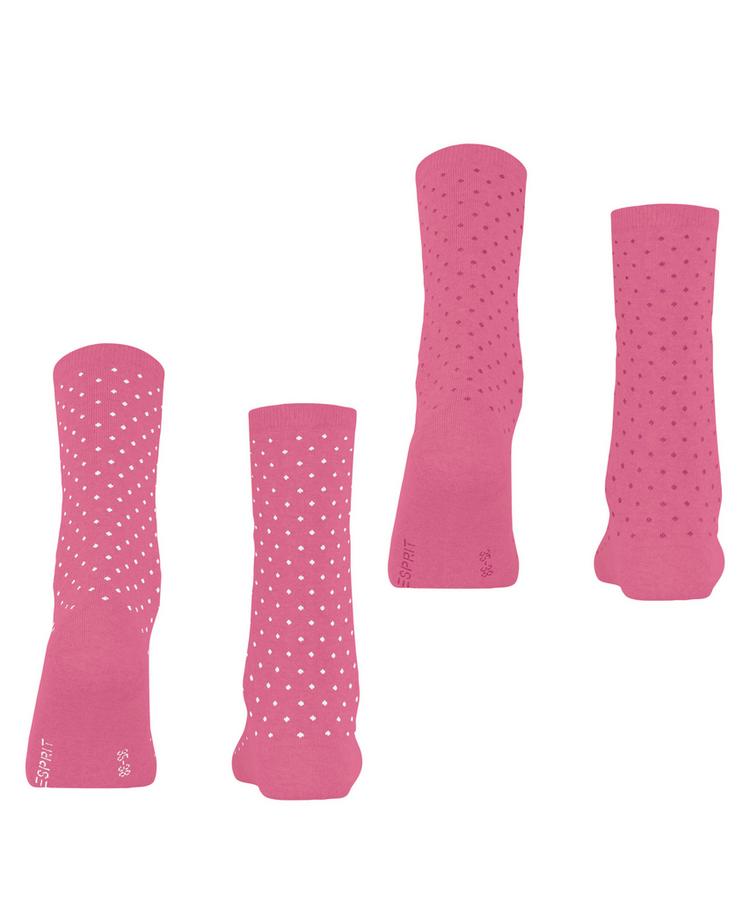 ESPRIT ESPRIT Fine Dot  2-Pack Socken Damen - candy (8921) - 0 | SportScheck