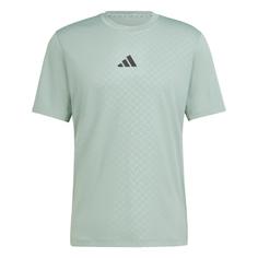 adidas PrimeLift 3-Streifen T-Shirt Funktionsshirt Herren Silver Green