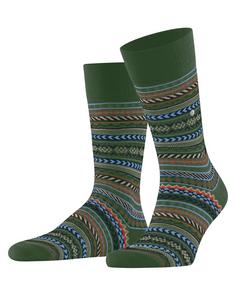 Burlington Fair Isle SO Freizeitsocken Herren asparagus (7045)