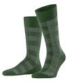 Burlington Buffalo Check Socken Herren - asparagus (7045)