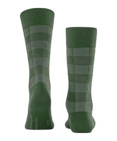 Rückansicht von Burlington Buffalo Check SO Freizeitsocken Herren asparagus (7045)