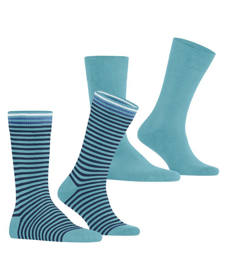 Burlington Burlington Everyday Stripe SO - Mixed 2-Pack Socken Herren - key largo (6852) - 0 | SportScheck