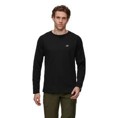 Rückansicht von Mammut Waffle Langarmshirt black
