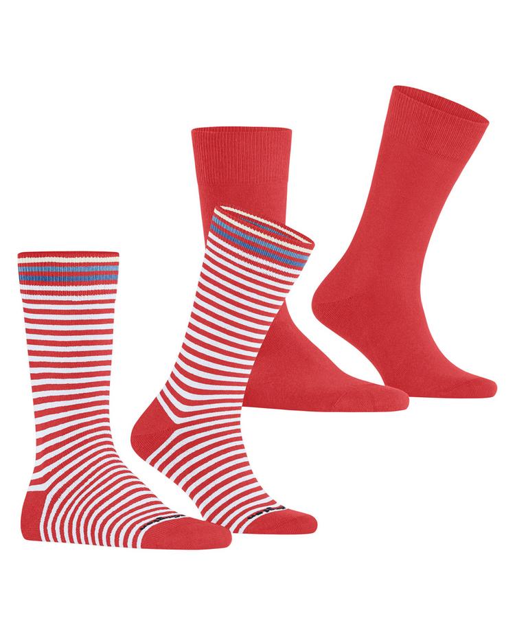 Burlington Burlington Everyday Stripe SO - Mixed 2-Pack Socken Herren - tulip (8081) - 0 | SportScheck