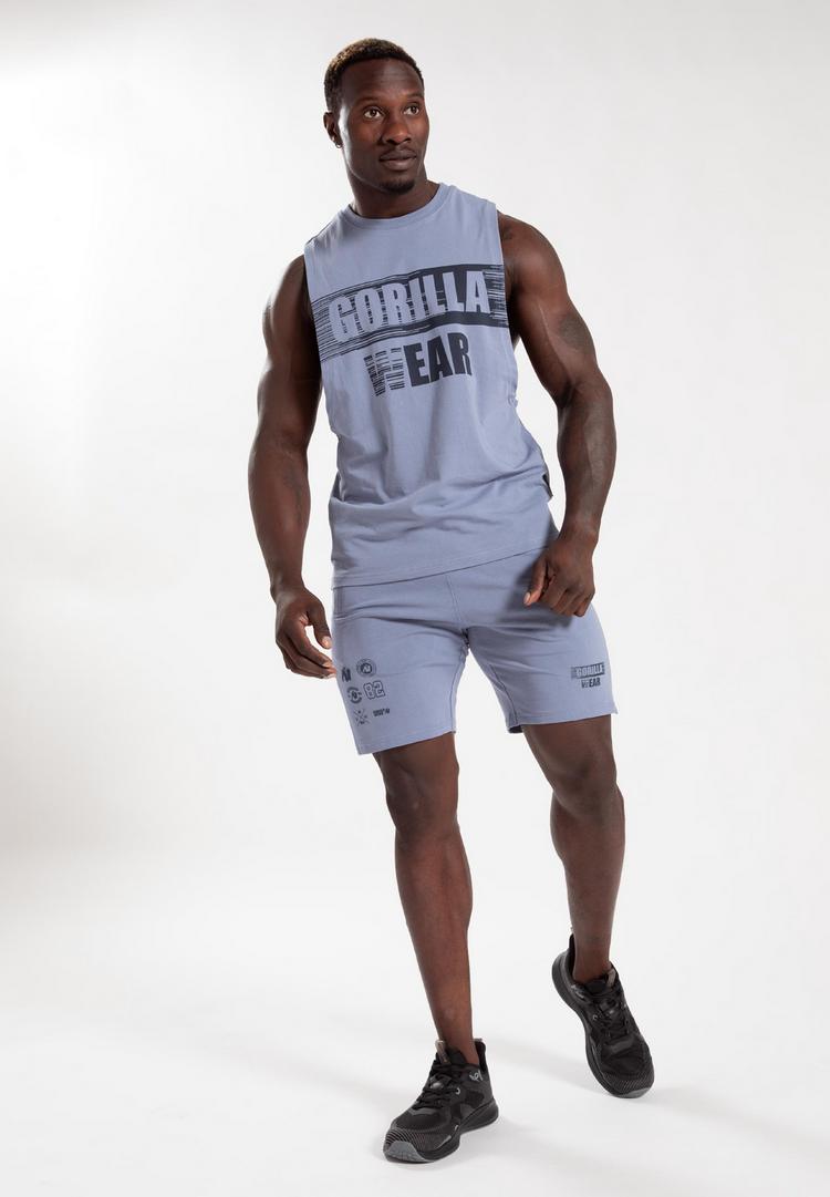 Gorilla Wear Gorilla Wear Lopez Printshirt Herren - Stonewash Blue - 0 | SportScheck