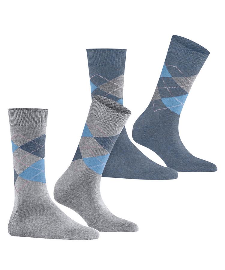 Burlington Burlington Everyday Argyle SO 2-Pack Socken Damen - arctic mel. (3267) - 0 | SportScheck