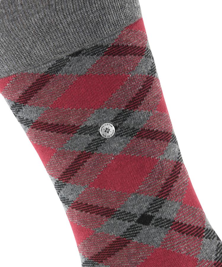 Burlington Burlington Tartan SO Socken Herren - carbon mel (3975) - 1 | SportScheck