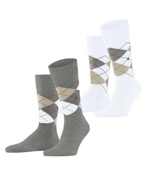 Burlington Everyday Argyle SO 2-Pack Socken Herren