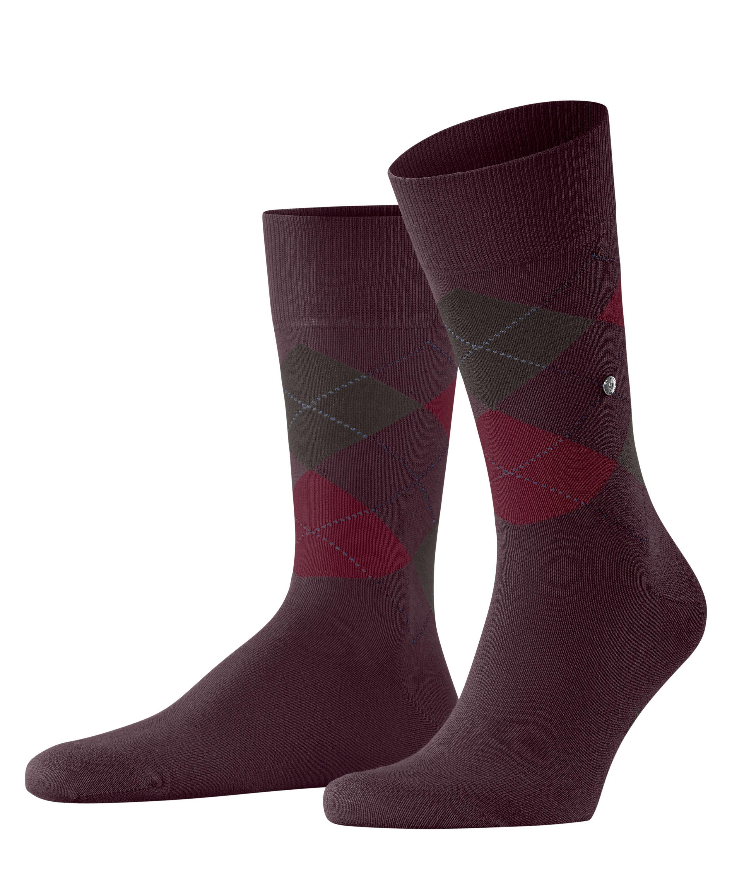 Burlington King Socken Herren - rose/black (8376)