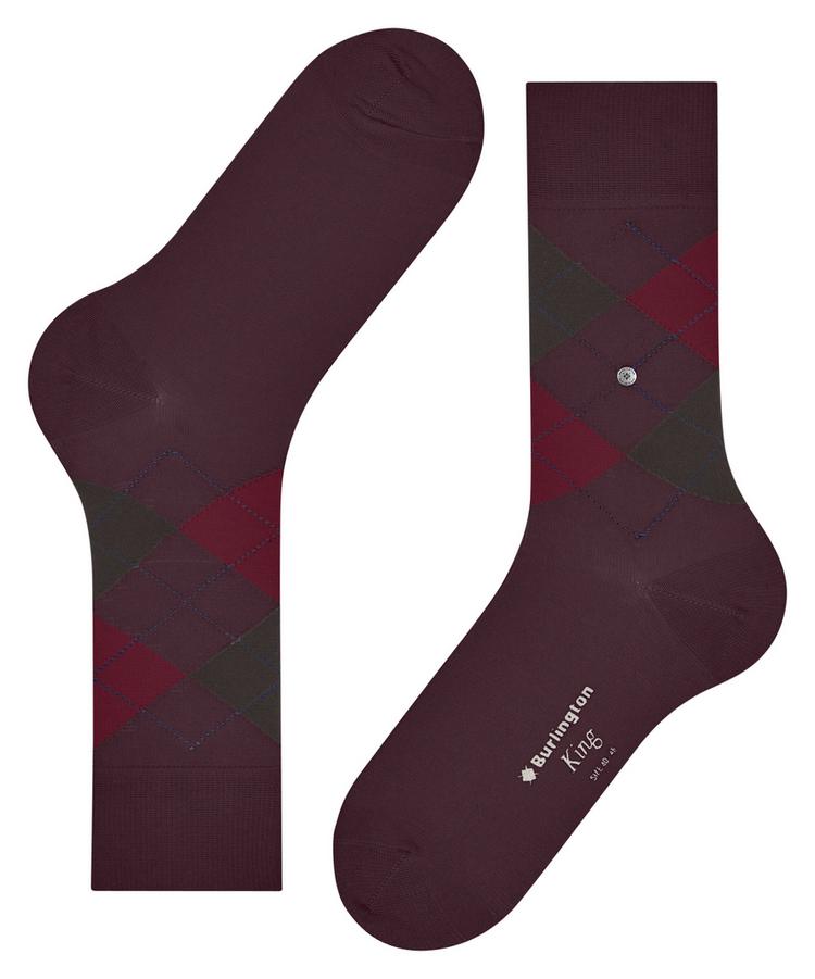 Burlington Burlington King Socken Herren - rose/black (8376) - 2 | SportScheck