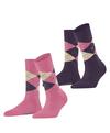 Burlington Everyday Argyle SO 2-Pack Socken Damen - tea rose (8847)
