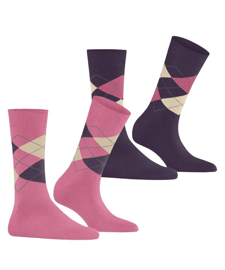 Burlington Burlington Everyday Argyle SO 2-Pack Socken Damen - tea rose (8847) - 0 | SportScheck
