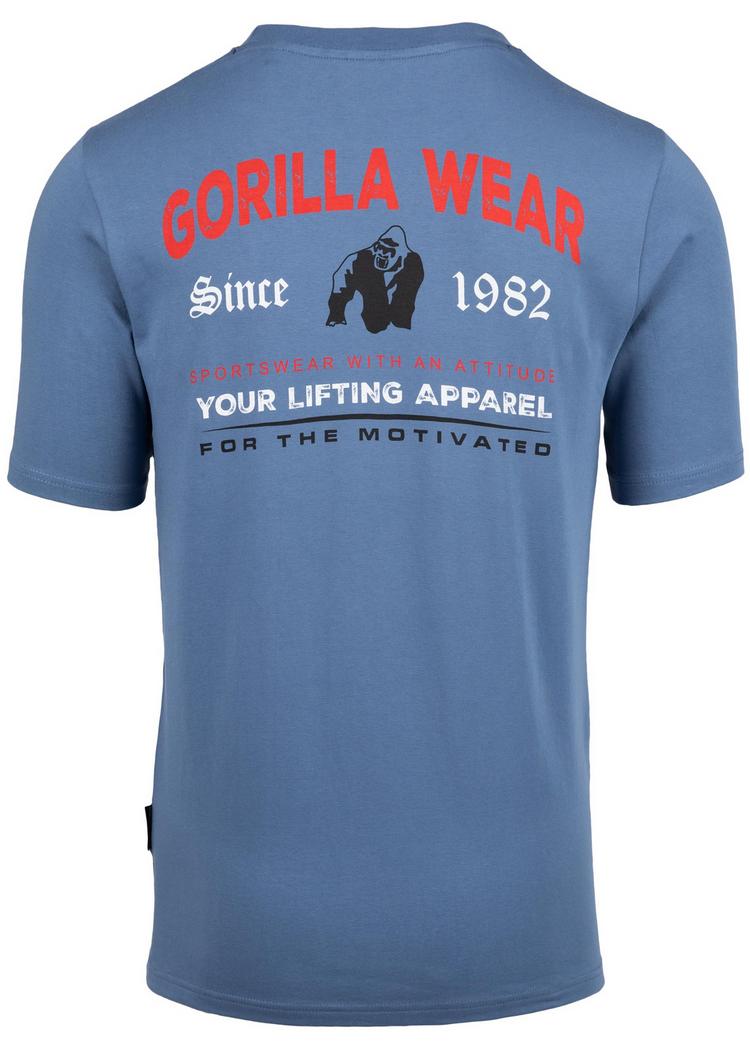 Gorilla Wear Gorilla Wear Warren Printshirt Herren - Coronet Blue - 0 | SportScheck