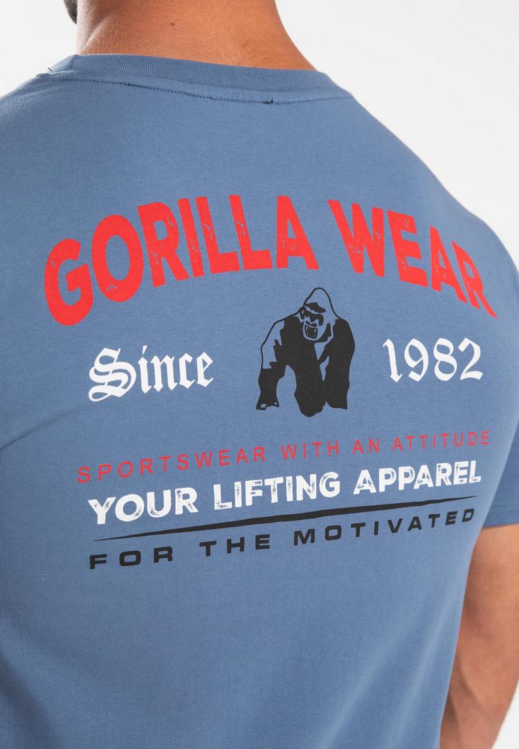 Gorilla Wear Gorilla Wear Warren Printshirt Herren - Coronet Blue - 1 | SportScheck