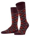 Burlington Tartan Socken Herren - rose/black (8376)