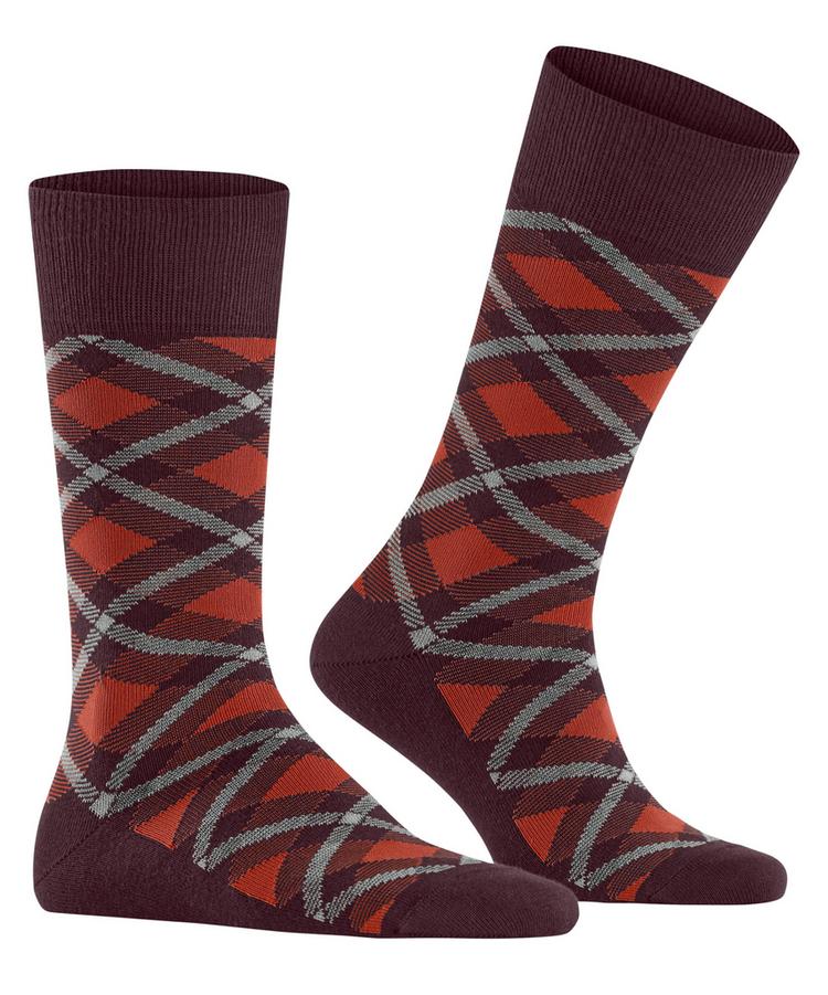 Burlington Burlington Tartan SO Socken Herren - rose/black (8376) - 0 | SportScheck