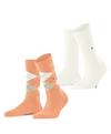 Burlington Everyday Mix SO 2-Pack Socken Damen - peach (8766)