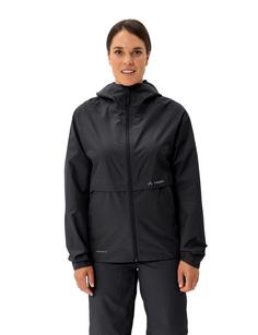 Rückansicht von VAUDE Women's Loamer Rain Jacket Fahrradjacke Damen black