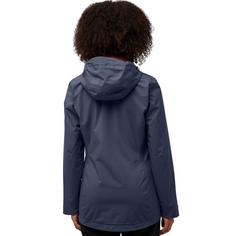 Rückansicht von Jack Wolfskin ROTWAND 3IN1 JKT W Doppeljacke Damen graphite